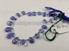 Tanzanite Smooth Pear Shape Beads